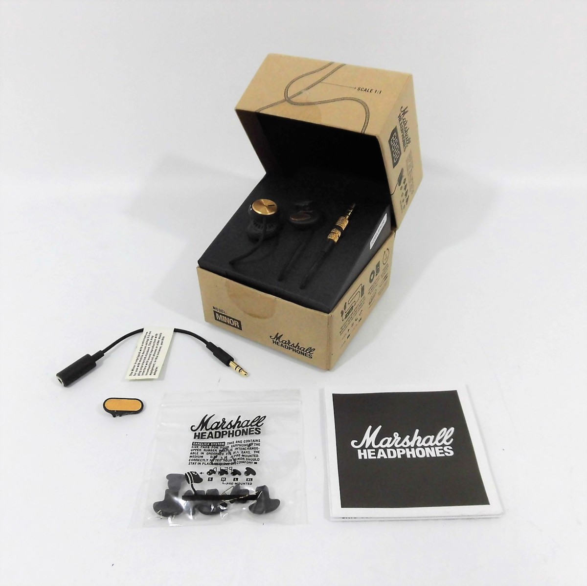 マーシャル(Marshall)MINOR ヘッドホン ヘッドフォン イヤホン イヤフォン 黒